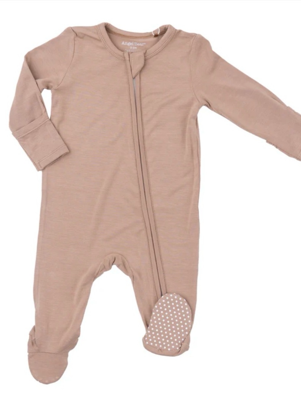 Angel Dear Bamboo - 2 Way Zipper Footie - Tuscany Solid
